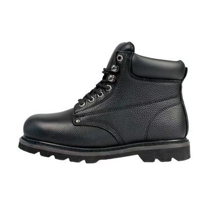 satın al Siyah Sığır Derisi Çizmeler Yağa dayanıklı Goodyear Çizmeler İş Çizmeleri Unisex online manufacture
