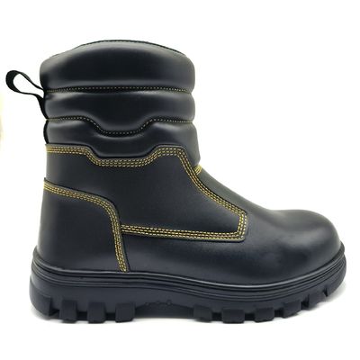 satın al Gerçek Deri Orman İtfaiye Çizmeleri Su geçirmez Yumuşak Kauçuk Sol Çizmeler Unisex online manufacture