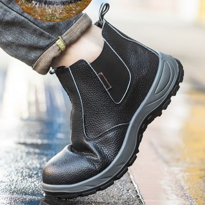 satın al Güvenlik iş botları Mikrofiber Güvenlik Botları Sığır Tendon Tekne İş Botları Çelik Plaka Çelik Ayak online manufacture