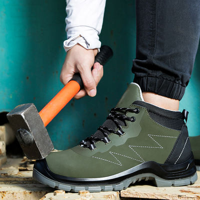 satın al SRC sertifikalı kayma direnci ve solunumlu ağ kaplamalı, EN ISO 20345'e uygun anti-statik güvenlik botları online manufacture