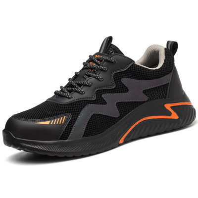 satın al Electrical Safety Shoes Work Shoes With Anti-smashing Plastic Toe Shoes For Men EVA Sole Men's Work Shoes Flyknit Kevlar Midsole Safety Shoes online manufacture