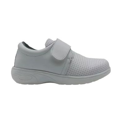 Çürük Nefes Alıcı Beyaz Sneakers Kayma Duruma Gelen Süper Elyaf Deri Hemşire Ayakkabıları